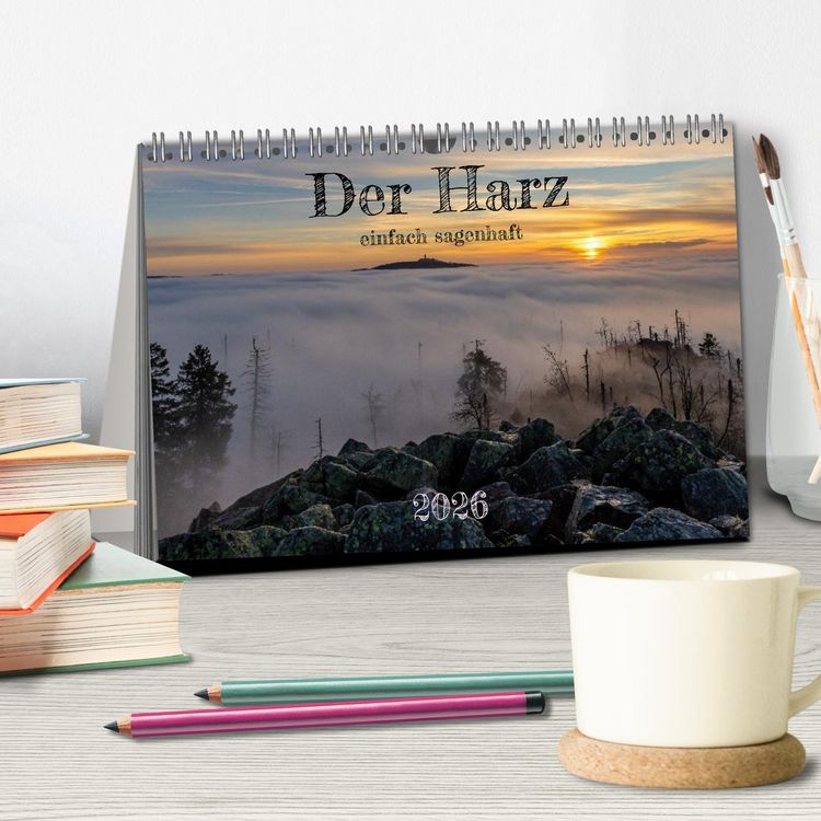 Produktbild: Der Harz - einfach sagenhaft (Tischkalender 2026 DIN A5 quer), CALVENDO Monatskalender