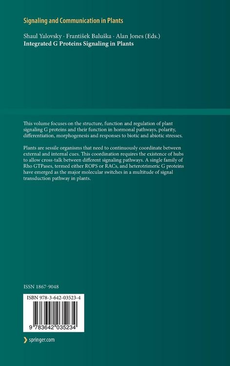 Produktbild: Integrated G Proteins Signaling in Plants