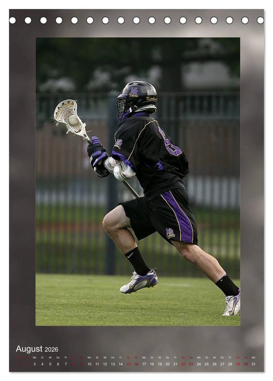 Produktbild: Teamsport - LACROSSE (Tischkalender 2026 DIN A5 hoch), CALVENDO Monatskalender