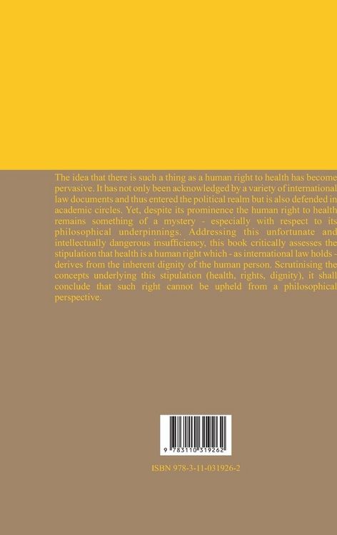 Produktbild: Health, Rights and Dignity