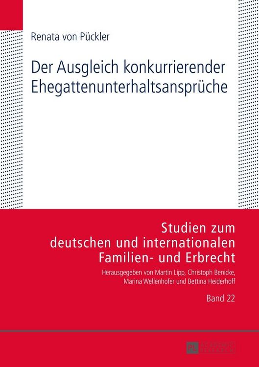 Produktbild: Der Ausgleich konkurrierender Ehegattenunterhaltsanspr&uuml;che