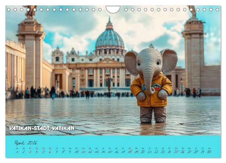Produktbild: Die Mikrofanten auf Europareise (Wandkalender 2026 DIN A4 quer), CALVENDO Monatskalender
