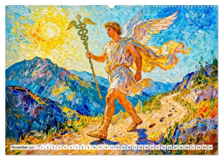 Produktbild: Die G&ouml;tter des Olymps - Die G&ouml;tter der Antike in epischen Bildern (Wandkalender 2027 DIN A2 quer), CALVENDO Monatskalender