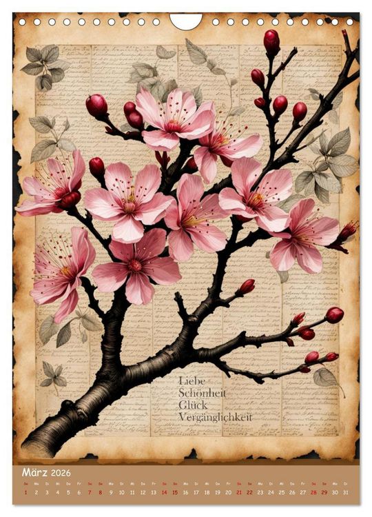 Produktbild: Geburtsblume, dein florales Sternzeichen (Wandkalender 2026 DIN A4 hoch), CALVENDO Monatskalender