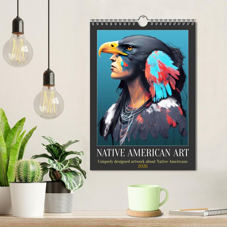Produktbild: Native American Art (Wall Calendar 2026 DIN A4 portrait), CALVENDO 12 Month Wall Calendar