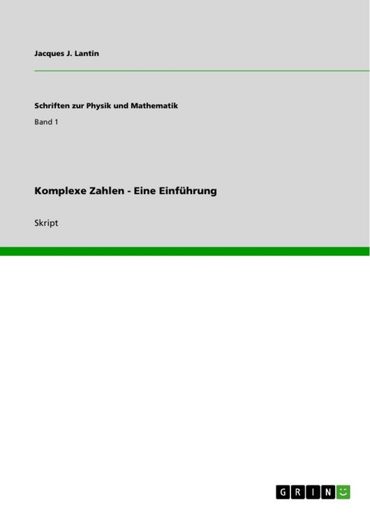 Produktbild: Komplexe Zahlen - Eine Einf&uuml;hrung