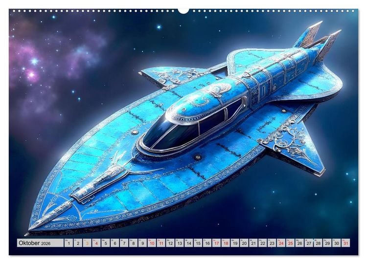 Produktbild: Kosmische Extravaganz (Wandkalender 2026 DIN A2 quer), CALVENDO Monatskalender