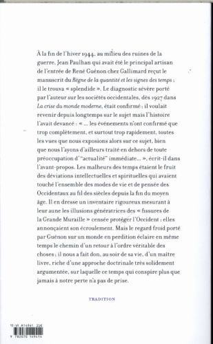 Produktbild: Le r&egrave;gne de la quantit&eacute; et les signes des temps