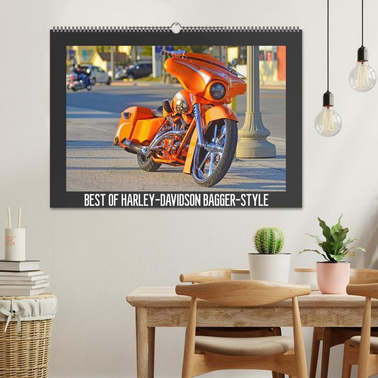 Produktbild: BEST OF HARLEY-DAVIDSON BAGGER-STYLE (Wandkalender 2025 DIN A2 quer), CALVENDO Monatskalender