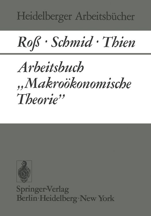 Produktbild: Arbeitsbuch &bdquo;Makro&ouml;konomische Theorie&rdquo;