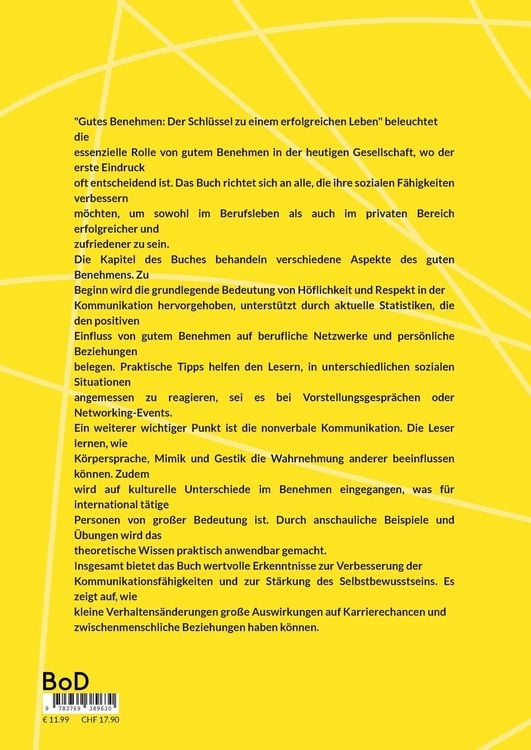 Produktbild: Gutes Benehmen: Der Schl&uuml;ssel zu einem erfolgreichen Leben