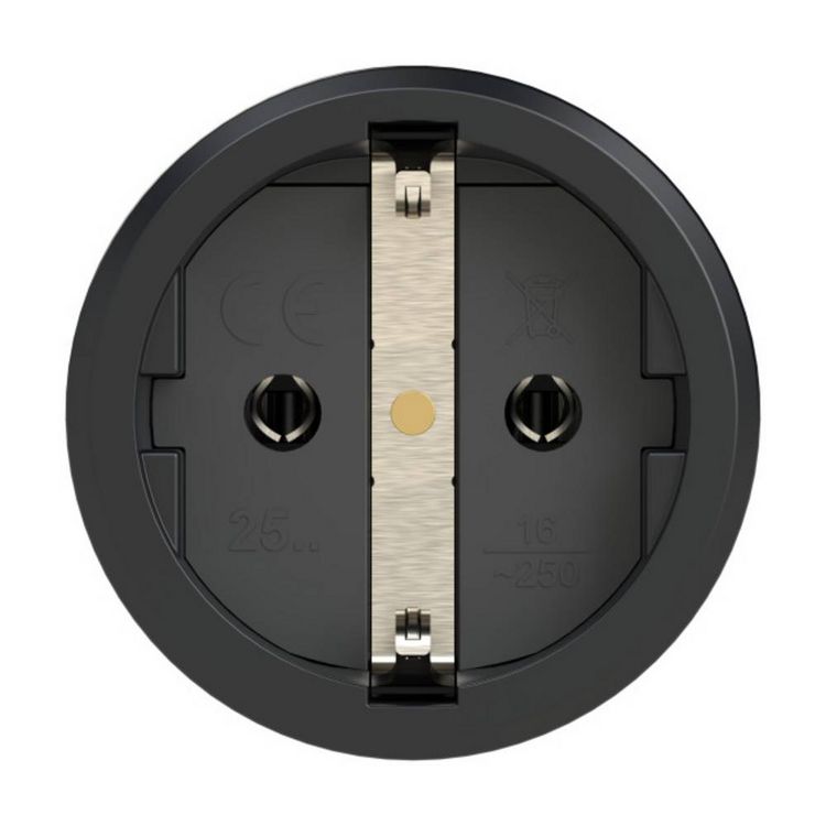 Produktbild: PCE 2522-sr Schutzkontaktkupplung Vollgummi, Thermoplast 250V Schwarz, Rot IP54