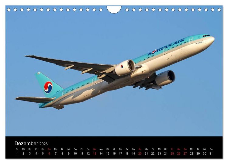Produktbild: Welt der Flugzeuge (Wandkalender 2026 DIN A4 quer), CALVENDO Monatskalender