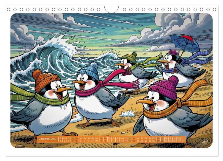Produktbild: Lustige Sturmv&ouml;gel - Comic (Wandkalender 2027 DIN A4 quer), CALVENDO Monatskalender