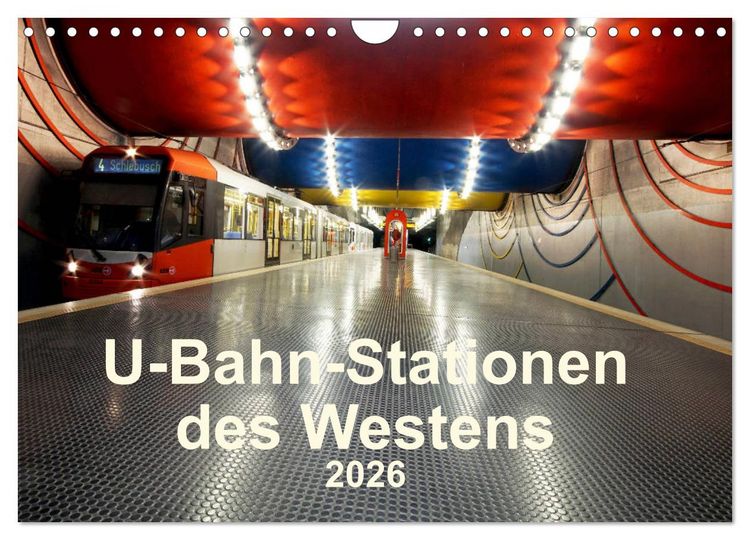 Produktbild: U-Bahn-Stationen des Westens (Wandkalender 2026 DIN A4 quer), CALVENDO Monatskalender