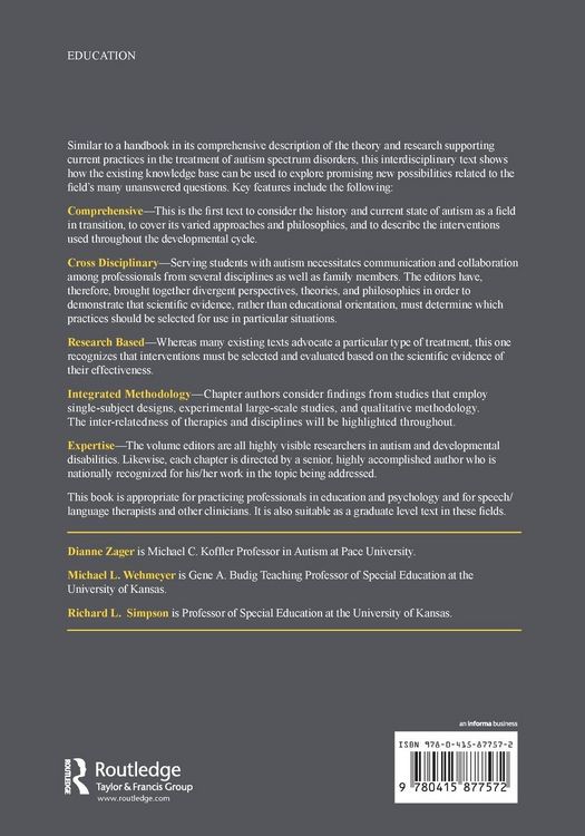 Produktbild: Educating Students with Autism Spectrum Disorders