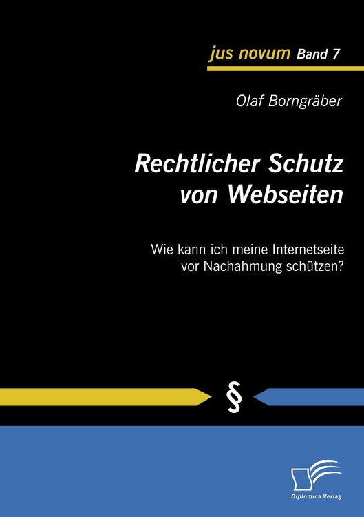 Produktbild: Rechtlicher Schutz von Webseiten