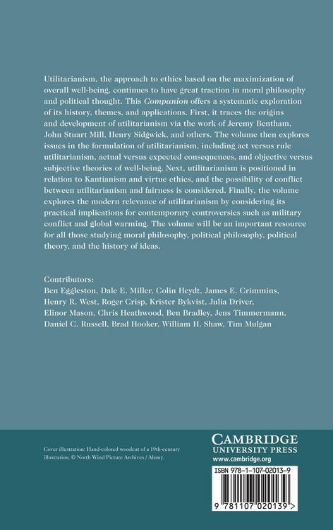Produktbild: The Cambridge Companion to Utilitarianism