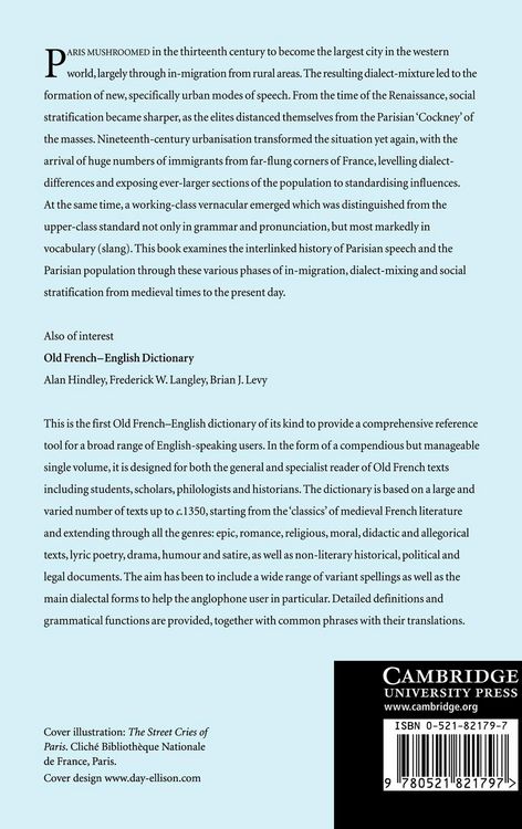 Produktbild: A Sociolinguistic History of Parisian French