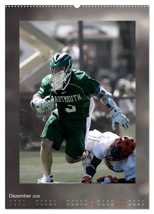 Produktbild: Teamsport - LACROSSE (Wandkalender 2026 DIN A2 hoch), CALVENDO Monatskalender