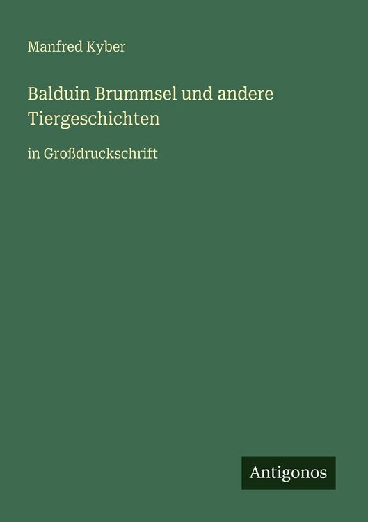 Produktbild: Balduin Brummsel und andere Tiergeschichten