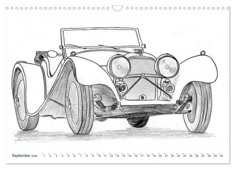 Produktbild: Vintage Sports Cars (Wandkalender 2026 DIN A3 quer), CALVENDO Monatskalender