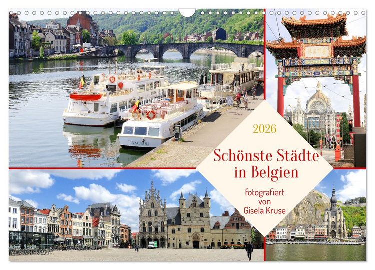 Produktbild: Sch&ouml;nste St&auml;dte in Belgien (Wandkalender 2026 DIN A3 quer), CALVENDO Monatskalender