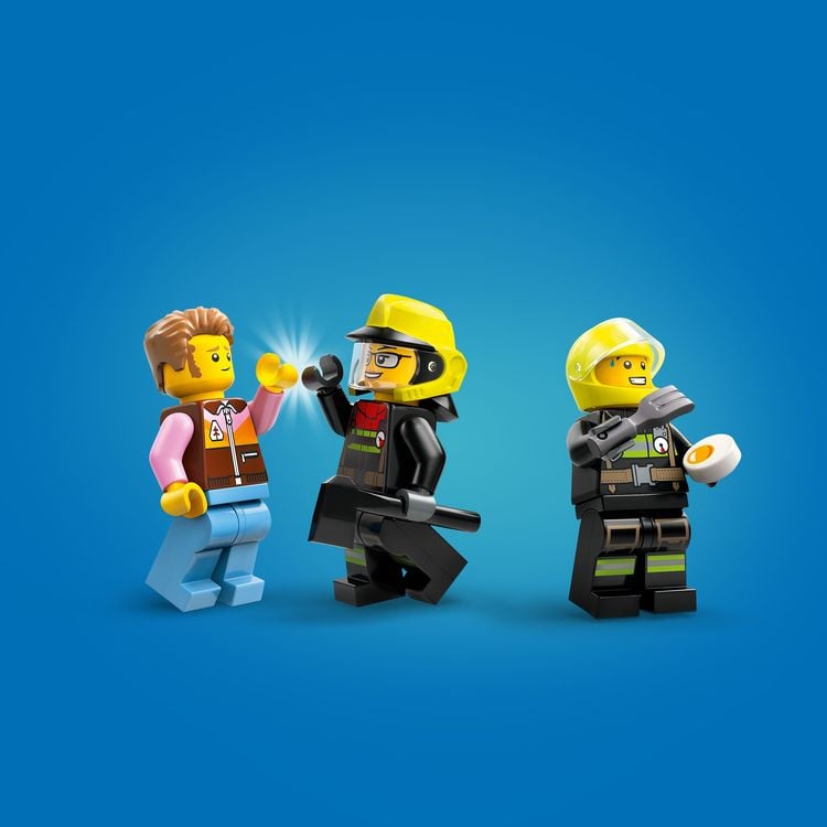 Produktbild: LEGO City 60412 Feuerwehrgeländewagen mit Rettungsboot, Feuerwehr-Spielzeug