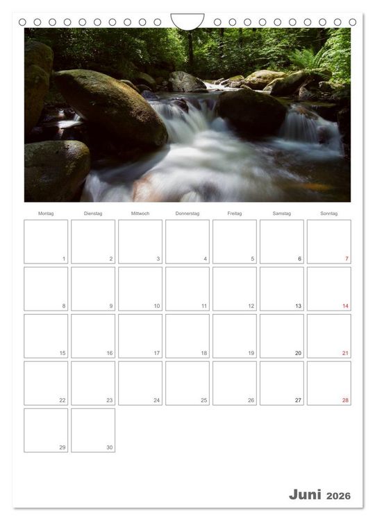 Produktbild: Harzer Wasserwelten (Wandkalender 2026 DIN A4 hoch), CALVENDO Monatskalender