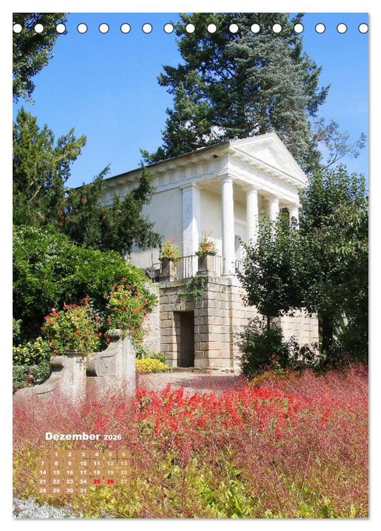Produktbild: W&ouml;rlitzer Park und Luisium - Eine romantische Reise (Tischkalender 2026 DIN A5 hoch), CALVENDO Monatskalender