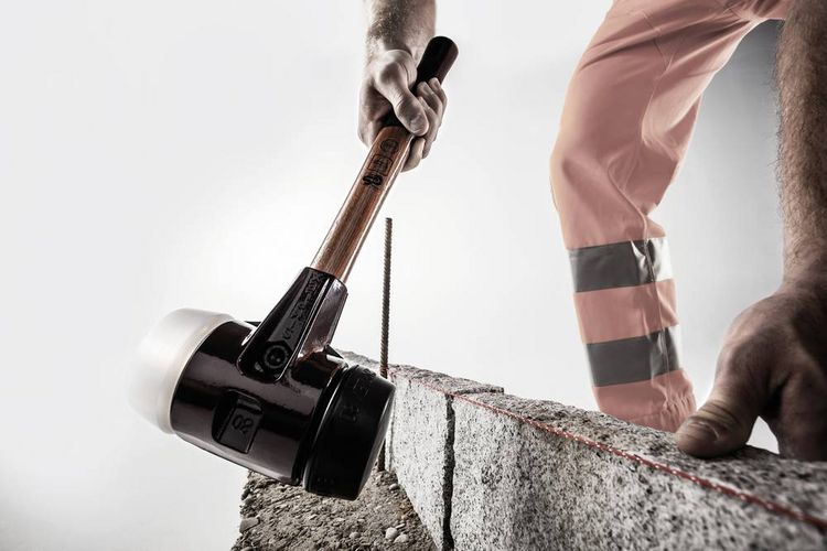 Produktbild: Halder SIMPLEX 3027.080 Schonhammer ergonomischer Griff, mittelhart 2770g 490mm 1St.