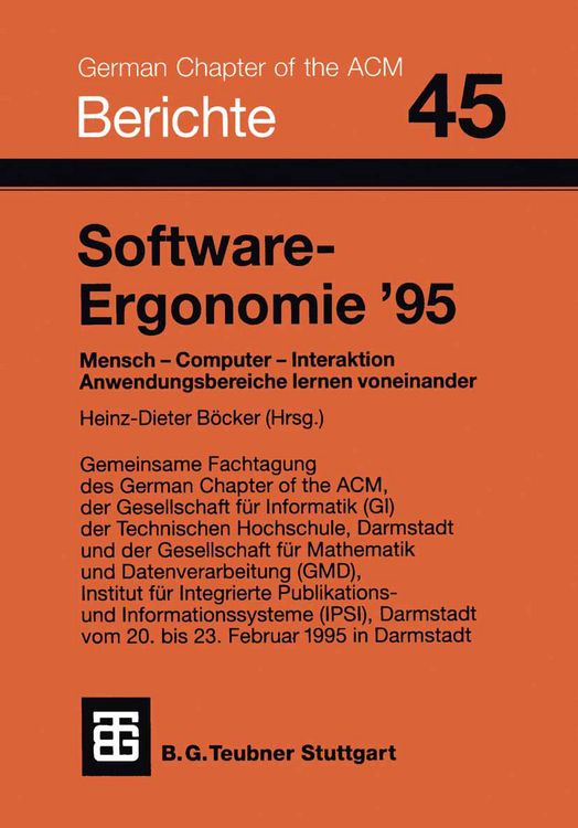 Produktbild: Software-Ergonomie &rsquo;95