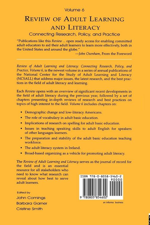 Produktbild: Review of Adult Learning and Literacy, Volume 6