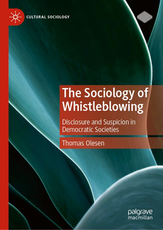 Produktbild: The Sociology of Whistleblowing