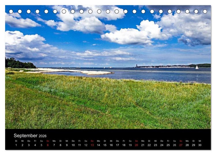 Produktbild: Malerische Kieler F&ouml;rde (Tischkalender 2026 DIN A5 quer), CALVENDO Monatskalender