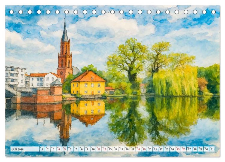 Produktbild: Bilder der Havelregion - Impressionen zwischen Brandenburg und Havelberg (Tischkalender 2026 DIN A5 quer), CALVENDO Monatskalender