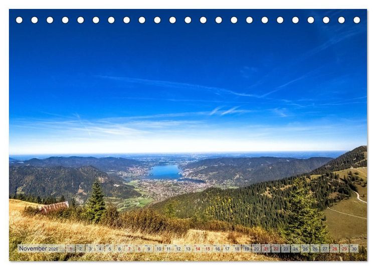Produktbild: Malerischer Tegernsee (Tischkalender 2026 DIN A5 quer), CALVENDO Monatskalender