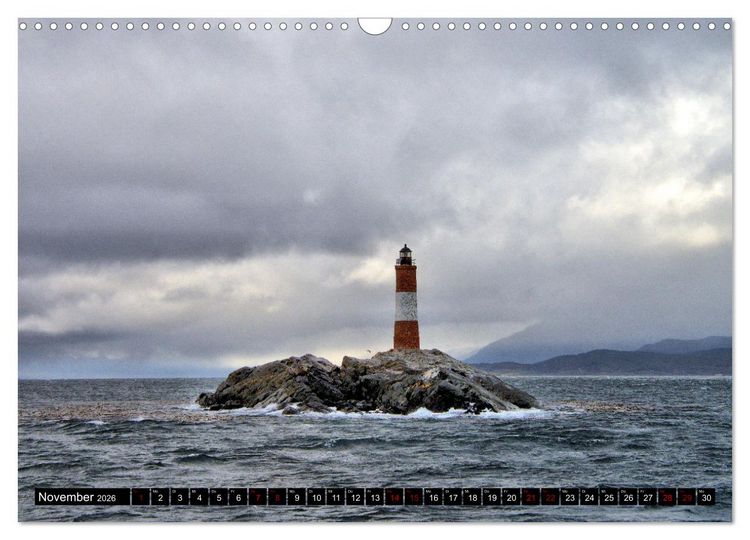 Produktbild: Patagonien mit Feuerland (Wandkalender 2026 DIN A3 quer), CALVENDO Monatskalender