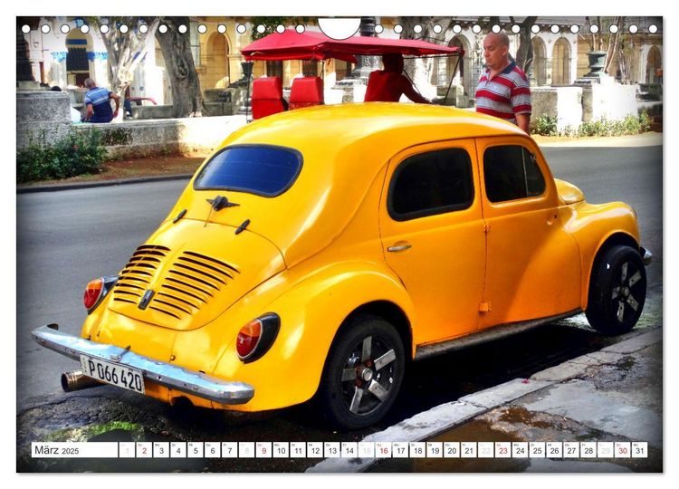 Produktbild: RENAULT - Franz&ouml;sische Klassiker in Kuba (Wandkalender 2025 DIN A4 quer), CALVENDO Monatskalender