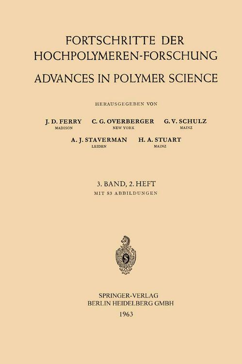 Produktbild: Fortschritte der Hochpolymeren-Forschung / Advances in Polymer Science