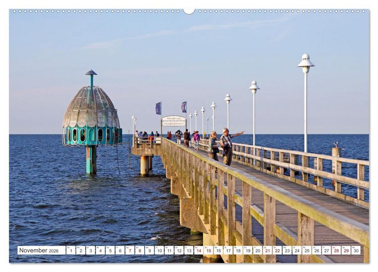 Produktbild: Insel Usedom - Wellen, Strand und mehr (hochwertiger Premium Wandkalender 2026 DIN A2 quer), Kunstdruck in Hochglanz