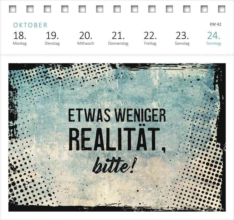 Produktbild: Postkartenkalender Meine Schokoladenseite hab ich aufgegessen. 2027