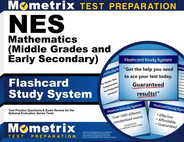 Produktbild: NES Mathematics (Middle Grades and Early Secondary) Flashcard Study System