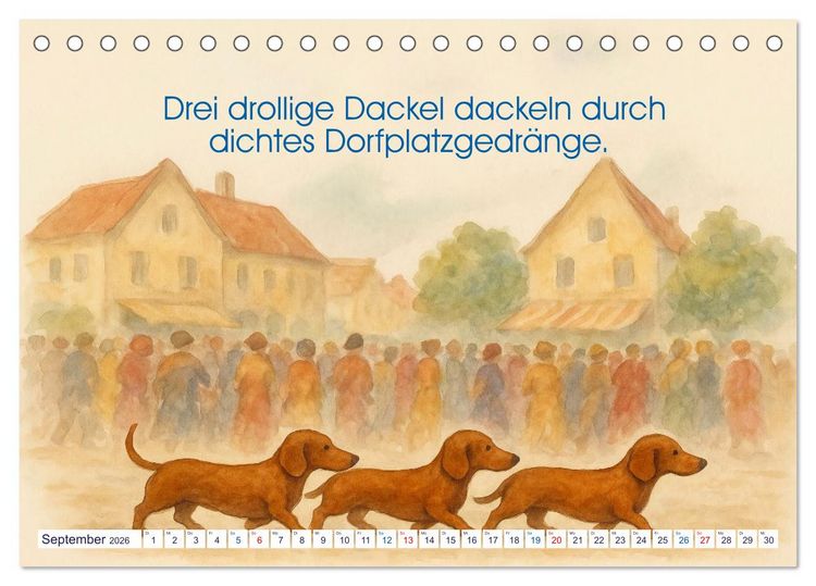 Produktbild: Zackige Zungenbrecher (Tischkalender 2026 DIN A5 quer), CALVENDO Monatskalender