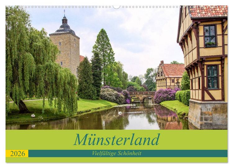 Produktbild: M&uuml;nsterland - Vielf&auml;ltige Sch&ouml;nheit (Wandkalender 2026 DIN A2 quer), CALVENDO Monatskalender