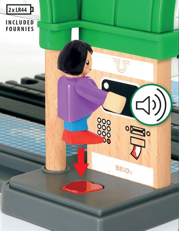 Produktbild: BRIO World - Gro&szlig;er Hauptbahnhof mit Ticketautomat