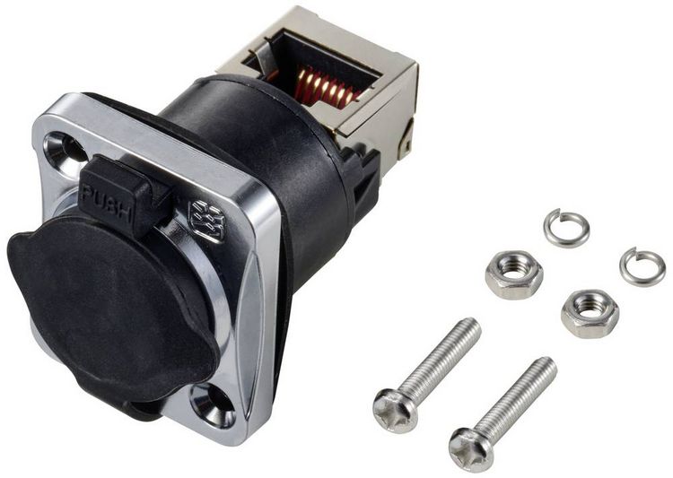 Produktbild: TRU COMPONENTS Einbaubuchse, gewinkelt TC-12770432 Einf&uuml;hrhilfe f&uuml;r RJ45 1St.