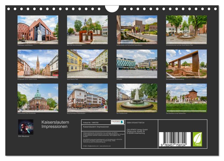 Produktbild: Kaiserslautern Impressionen (Wandkalender 2026 DIN A4 quer), CALVENDO Monatskalender