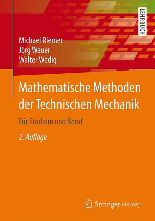 Produktbild: Mathematische Methoden der Technischen Mechanik
