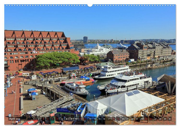 Produktbild: Boston - Stadt der Kontraste (hochwertiger Premium Wandkalender 2026 DIN A2 quer), Kunstdruck in Hochglanz